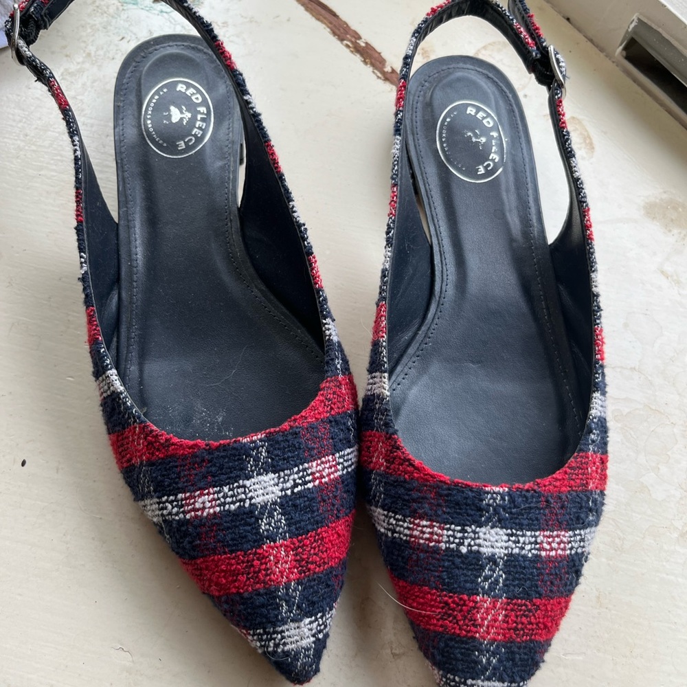 Brooks Brothers Red Fleece Tweed Flats